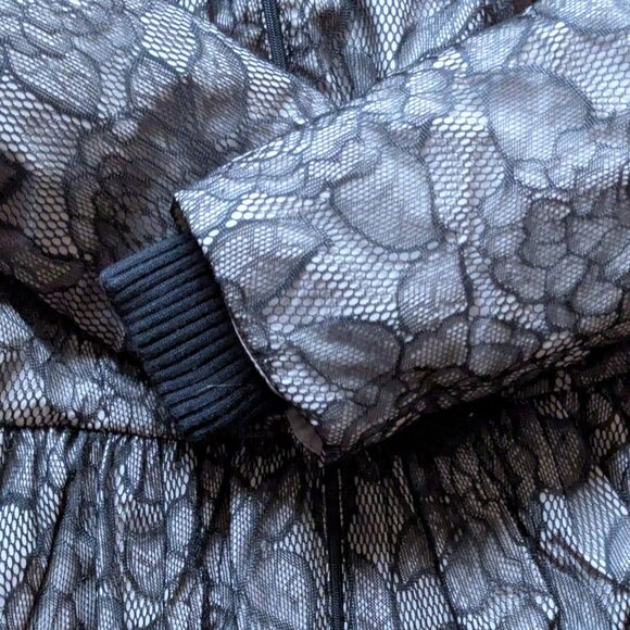 VTG Lace Overlay Jacket with Hood - Picture 6 of 15